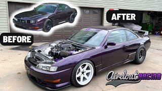 Building a 700HP LSA SWAPPED Nissan 240sx in 10 Minutes [upl. by Photima]