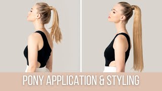 How To BIG Ponytail with Seamless Clip In Extensions [upl. by Klinger31]