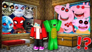 I FOUND SCARY LUNAR MOONS 😱 AND PEPA PIGS IN MINECRAFT  MINECRAFT HORROR [upl. by Caren]