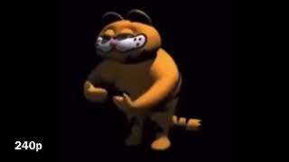 Garfield dances to happy but in all resolutions [upl. by Alisen]