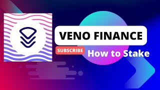 Veno Staking  Step by Step how to stake cro on Veno Finance [upl. by Shelia911]