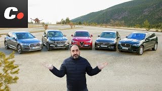 BMW X3 Volvo XC60 Alfa Romeo Stelvio Audi Q5 Jaguar FPace  Prueba Comparativa SUV  cochesnet [upl. by Latsyrhk465]