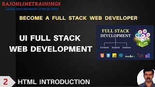 Day 2  UI Full Stack  Full Stack Web Development  HTML Introduction [upl. by Leitman]