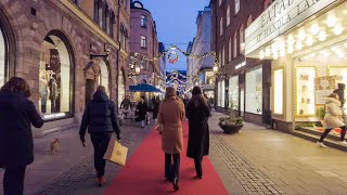 Walking in Stockholm Sweden Regeringsgatan to Sturegallerianexclusive mall [upl. by Naus]