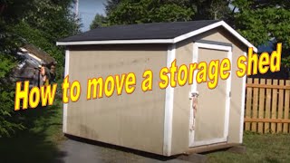 How to move a storage shed [upl. by Enrev]