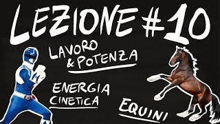 FISICA Teoria 10  LAVORO e POTENZA ENERGIA CINETICA TEORMA dellENERGIA CINETICA [upl. by Keppel173]