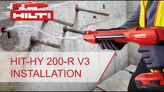 HOWTO proper installation of Hilti HITHY 200R V3 ADHESIVE ANCHOR [upl. by Munro968]