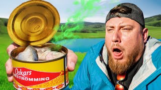 Fishing With The Worlds Smelliest Bait Surströmming Fermented Herring [upl. by Maite]