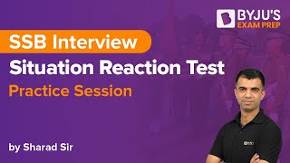 Situation Reaction Test  Psychological Test  SRT Practice  SSB Interview  SSB Stage 2 [upl. by Arika3]