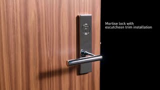 Taymor Mortise Lock with Escutcheon Trim Installation [upl. by Anna-Diane]