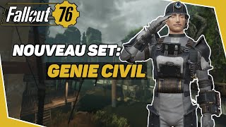 Fallout 76  NOUVELLE ARMURE  GENIE CIVIL MEILLEURE ARMURE du JEU  non [upl. by Harehs780]