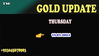 GOLD Technical Analysis for Thursday 18012024  Unemployment Claims [upl. by Nnayram]