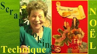 Tutoriel Scrapbooking Bricolage  Fabriquer votre carte de Noël personnalisée [upl. by Jere]