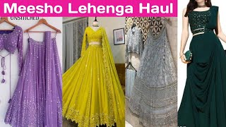 Wedding Special Meesho Heavy Lehenga Haul✨💝 Party wear lehenga 💖 Lehenga haul  Honest Review [upl. by Drawd]