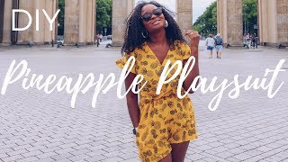 DIY PLAYSUIT PINEAPPLE ROMPER [upl. by Fadiman]