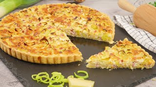 Quiche Lorraine mit Lauch amp Speck  Lothringer Quiche [upl. by Joya]