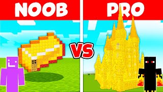 Castelo de Ouro de NOOB vs PRO no MINECRAFT [upl. by Eislrahc845]