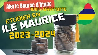 Bourse entièrement Gratuite du Gouvernement DIle Maurice 2024 [upl. by Cherish]