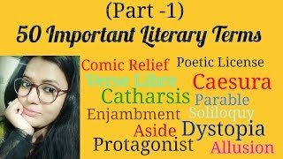 Most Important Literary Terms Part1 [upl. by Oralla]