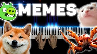 MEMES COMPILATION ON PIANO [upl. by Raynell]