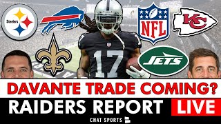 Davante Adams Trade Coming Today Raiders News amp NFL Rumors  Raiders Report Live [upl. by Damek95]