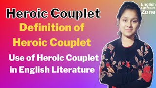 Heroic Couplet  Heroic Couplet in English literature  Heroic Couplet kya Hota hai [upl. by Quill]