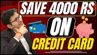 Credit card trick to save charges 😍 Save 4000 Rs per annum on credit card shorts iafkshorts [upl. by Amyaj]