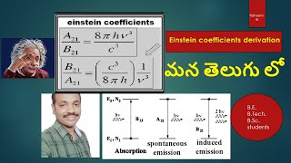 Einstein coefficients  DrRaheem ahmed  Einstein coefficients derivation LASERS  LASER [upl. by Aidan]