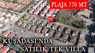 Kuşadası nda Satılık Tek Müstakil Havuzlu Villa turu [upl. by Trilbie]