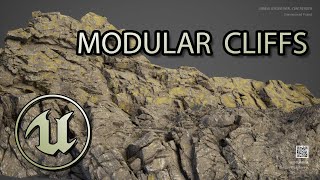 Modular Cliffs 3D model Unreal Engine gameready asset Environment Art [upl. by Ansaev]