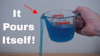 A Liquid That Pours Itself The SelfSiphoning Fluid Polyethylene Glycol [upl. by Kenimod]