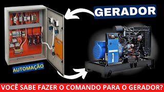 COMANDO PARA GERADOR  REDE  GERADOR [upl. by Ylatfen]