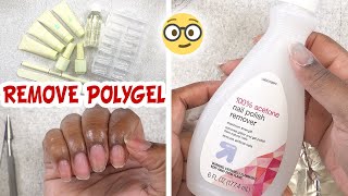 How to Remove Polygel Nails at Home [upl. by Tewell]