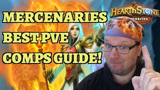 Hearthstone Mercenaries BEST PvE Teams Comps Decks Tier List Guide [upl. by Niccolo]