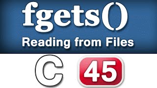 fgets Function C Programming Language Video Tutorial [upl. by Eannej]