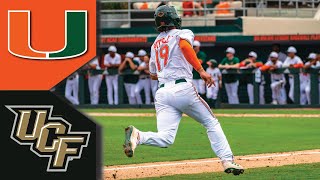 UCF vs 20 Miami Baseball Highlights  College Baseball Highlights 2023 [upl. by Tiler]