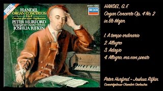 Händel C F  Organ Concerto Op 4 No 2 in Bb  Hurford Rifkin [upl. by Oates428]