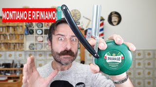 CONSIGLI PER IL NEOFITA  MONTARE IL SAPONE PRORASO VERDE  SEA CITRUS DOPOBARBA RASOIO MANO LIBERA [upl. by Asirem]