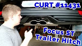 Ford Focus ST Trailer Hitch Install  CURT 11431 [upl. by Gylys]