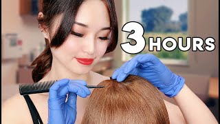 ASMR Sleep Recovery  3 Hours of Hair Treatments [upl. by Neelloj59]