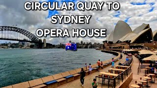 5  CelebrityEdgeCruise a walk In Sydney ANZ from Circular Quay to the Sydneyoperahouse [upl. by Ogram]