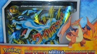 Ouverture du coffret Mega Dracaufeu EX X en français quot Les poings furieux font des étincelles quot [upl. by Odille]