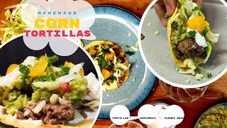 Selbstgemachte Mais Tortillas 🌮 schnelles und einfaches Rezept [upl. by Kcirdes794]