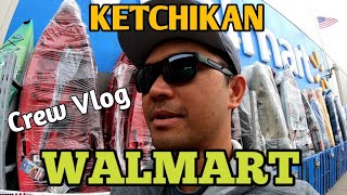 WALMART The Most Crew Visit In Ketchikan Alaska  Cruise line vlog [upl. by Mcgrath]