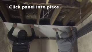 HOW TO CLAD A CEILING WITH PVC HYGIENIC CLADDING PANELS IN LESS THAN 60 SECONDS [upl. by Tiras]