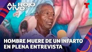 Hombre muere de un infarto en plena entrevista de televisión en Honduras [upl. by Finley]