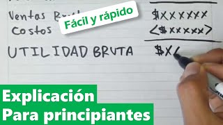 ESTADO DE RESULTADOS paso a paso FÁCIL Y RÁPIDO [upl. by Teresina]