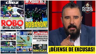 ¡ROBO Así señala la prensa de Honduras la derrota ante la selección mexicana  Futbol Picante [upl. by Ardeahp]