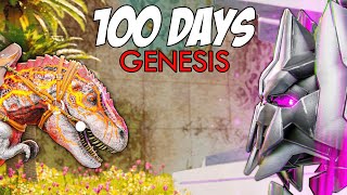 I Spent 100 Days In Ark Genesis Heres What Happened [upl. by Atteuqram56]