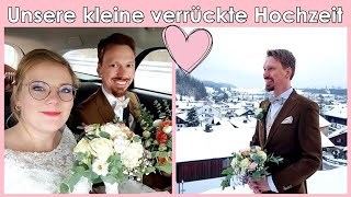 WEDDING VLOG  Unsere verrückte kleine Hochzeit sei dabei 👰   Verlosung  PrimaDina [upl. by Akenit]